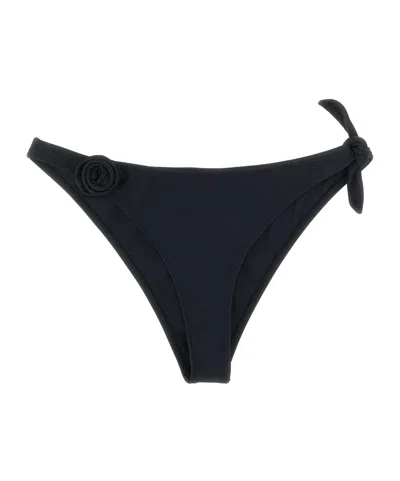 Coperni Flower Bikini Bottoms In Black