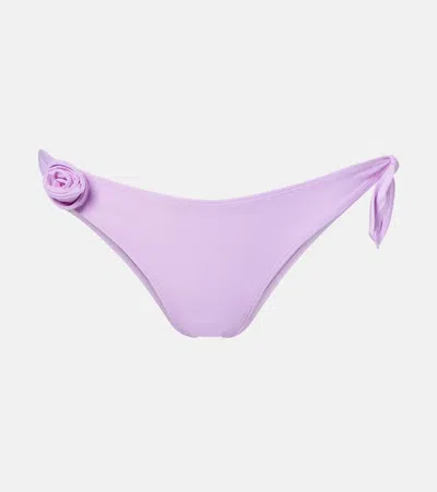 Coperni Flower Bikini Bottoms In Purple