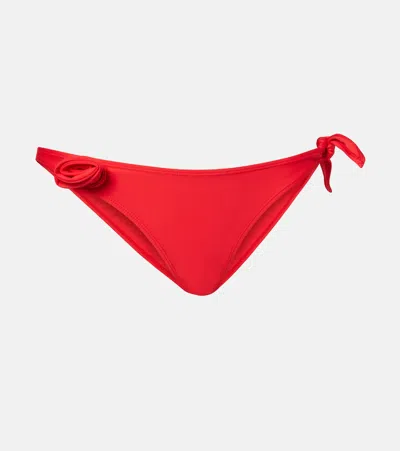Coperni Flower Bikini Bottoms In Red