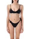 Coperni Floral Embellished High-cut Leg Bikini