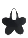 Coperni Flower Top Handle Tote Bag In Black
