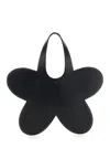 Coperni 'flower' Black Flower-shaped Handbag With Cut-out Handle