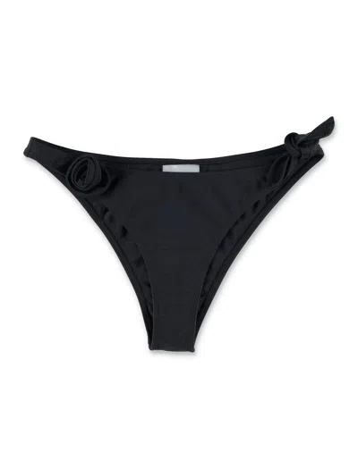Coperni Flower Detail Bikini Bottom In Black