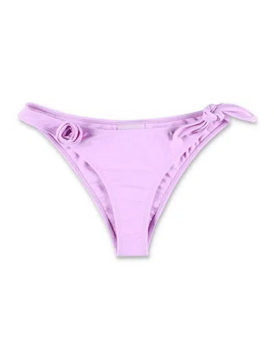 Coperni Flower Detail Bikini Bottom In Purple