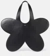 Coperni 'flower' Black Flower-shaped Handbag With Cut-out Handle In Black
