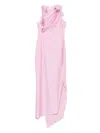 Coperni Asymmetric Flower Maxi Dress