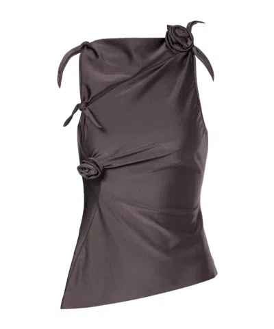 Coperni Flower Print Vest In Black