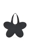 Coperni Flower Top Handle Tote Bag In Black