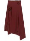 Coperni Flower Skirt In Red