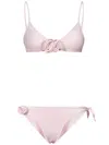 Coperni Bikini With Bralette Top And Floral Accents