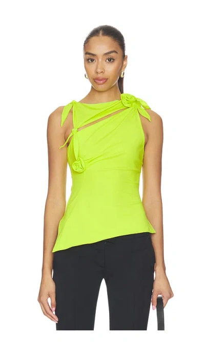 Coperni Flower Top In Green