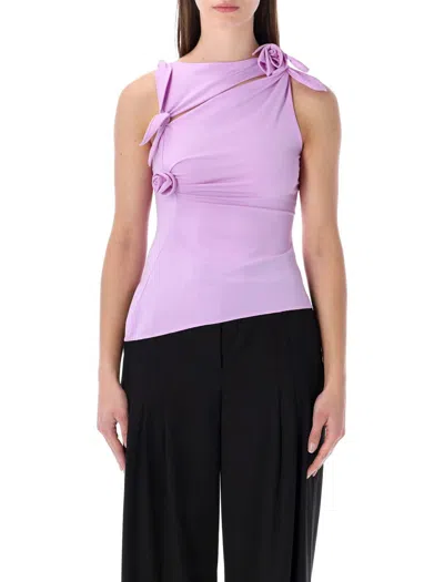 Coperni Flower Top In Purple