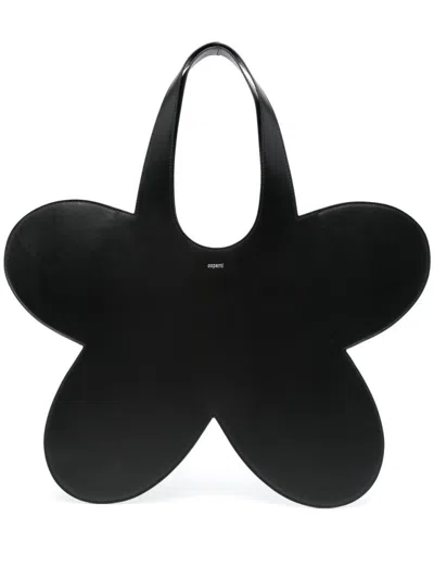 Coperni Flower Tote Bag In Black