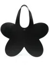 Coperni Flower Top Handle Tote Bag In Black