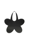Coperni 'flower' Black Flower-shaped Handbag With Cut-out Handle In Black