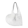 Coperni Foil Mini Heart Shopper Bag