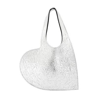 COPERNI COPERNI FOIL MINI HEART SHOPPER BAG