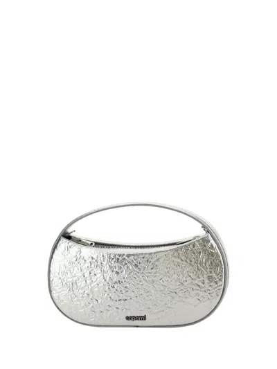 Coperni Foil Small Sound Swipe Handbag In Silver