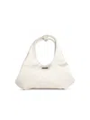Coperni Folded Mini Bag In White Fabric In White