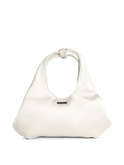 Coperni Folded Mini Bag In White Fabric