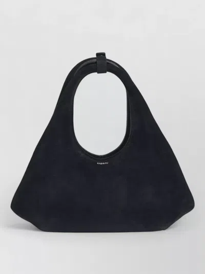 Coperni Folded Mini Suede Tote Top Handle