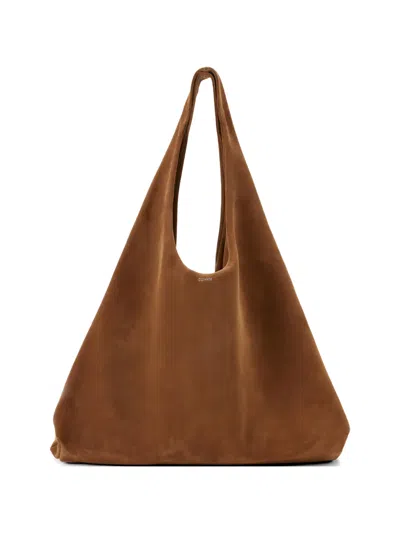 Coperni Folded Xl Bucket Bag In Brown