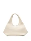 Coperni Folded Zip Shoulder Bag In Neutral