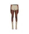 Coperni Four Pocket Tailored Mini Shorts In Beige