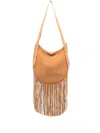 Coperni Fringed Shoulder Bag In Brown