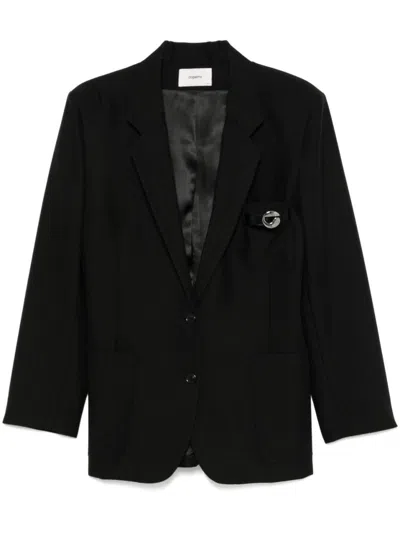 COPERNI FRONT BUTTON FASTENING BLACK JACKET
