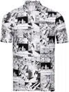 Coperni Funnel-neck Cartoon-print T-shirt In White