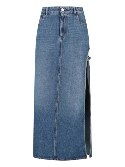 Coperni "garder" Maxi Skirt In Blue