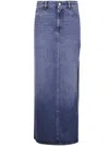 Coperni Garter Belt Denim Skirt Clothing In Blue
