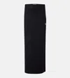 Coperni Garter Cotton-blend Jersey Maxi Skirt In Black