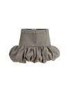 Coperni Women Gathered Hem Miniskirt In Beige