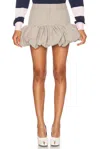 Coperni Structured Beige Skirt With Voluminous Ruffled Hem In Beige