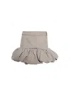 Coperni Gathere Hem Tailored Skirt In Neutrals