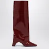 Coperni Burgundy Gloss Bridge Tall Boots In Red