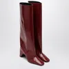 Coperni Burgundy Gloss Bridge Tall Boots In Red