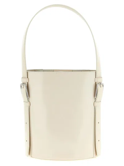 Coperni Glossy Cowhide Bucket Bag In White