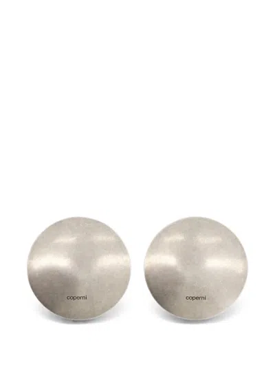 Coperni Gong Earrings In Metallic
