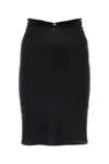 Coperni Women Black Stretch Nylon Triangle Skirt