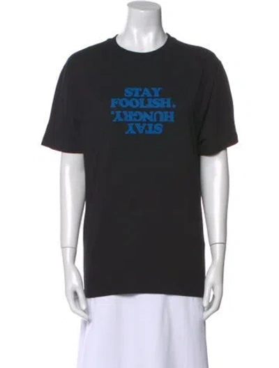 Pre-owned Coperni Graphic Print Crew Neck T-shirt W/ Tags In Black