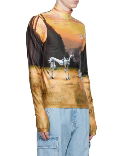 Coperni Graphic-print High-neck Top