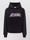 Coperni Graphic Print Hooded Cotton Sweatshirt In Black