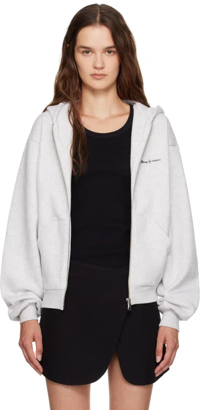 Coperni Gray Disney Crown Zip Up Hoodie