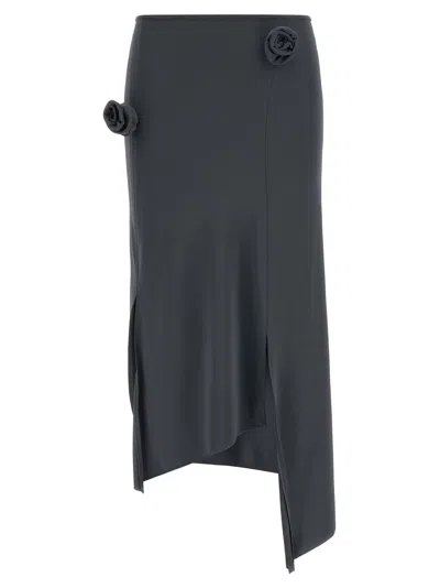 Coperni Gray Polyamide Midi Women's Skirt