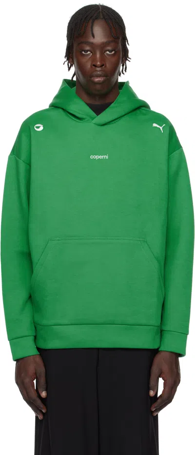 COPERNI GREEN PUMA EDITION JERSEY HOODIE