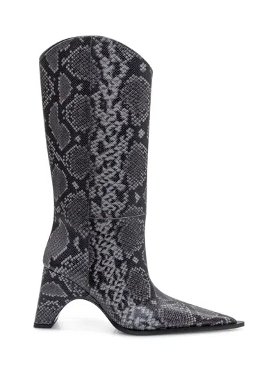 COPERNI WOMEN GREY PRINTED BOOTS, 4.5 LUXURY BOOTS FOR WOMEN DARVEYS