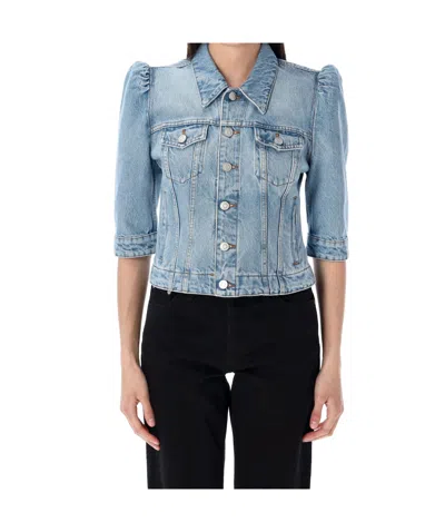 COPERNI COPERNI HALF SLEEVED PRINCESS DENIM JACKET